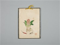 藏品(涂炳榔繪製之《花朵蔬菜》賀卡)的圖片