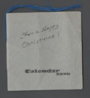 藏品(手繪月曆小冊子1956)的圖片