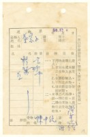 藏品(蔡憲子寄陳中統之送物單（1969年12月4日）)的圖片