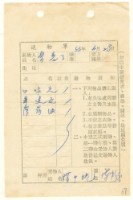 藏品(蔡憲子寄陳中統之送物單（1969年6月28日）)的圖片