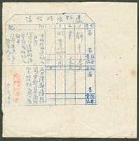 藏品(陳中統送物回單)的圖片