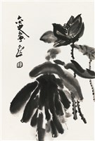 藏品(劉辰旦創作之《荷花》)的圖片