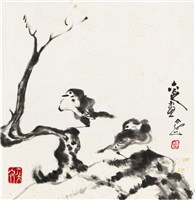 藏品(劉辰旦創作之《雙鳥》)的圖片