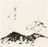 藏品(劉辰旦創作之《黃蜂與鳥》)的圖片