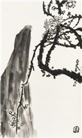 藏品(劉辰旦創作之《梅與石》)的圖片