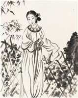 藏品(劉辰旦創作之《仕女圖》)的圖片
