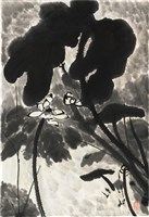 藏品(劉辰旦創作之《潑墨菏花》)的圖片