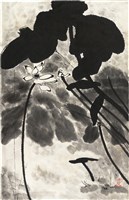 藏品(劉辰旦創作之《潑墨菏花》)的圖片