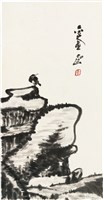 藏品(劉辰旦創作之《石上孤鳥》)的圖片