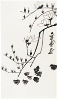 藏品(劉辰旦創作之《玉蘭花與小雞》)的圖片