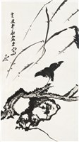 藏品(劉辰旦創作之《枯樹與鳥》)的圖片