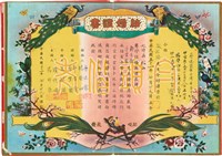 藏品(蔡焜霖與楊璧如之結婚證書)的圖片