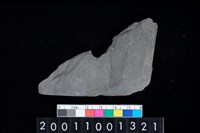 藏品(帶穿孔板岩片)的圖片