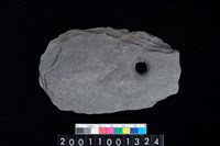 藏品(帶穿孔板岩片)的圖片