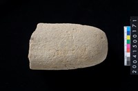 藏品(石錘殘件)的圖片