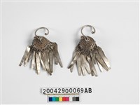 藏品(女子銀製耳飾)的圖片