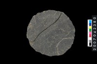 藏品(石環製作材料-打製圓形石板)的圖片