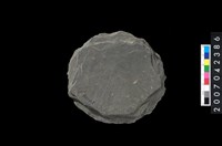 藏品(石環製作材料-打製圓形石板)的圖片