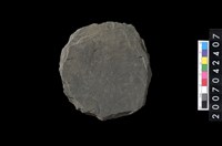 藏品(石環製作材料-打製圓形石板)的圖片