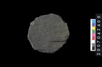 藏品(石環製作材料-打製圓形石板)的圖片