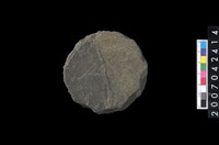 藏品(石環製作材料-打製圓形石板)的圖片