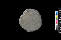 藏品(石環製作材料-打製圓形石板)的圖片