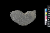 藏品(石環製作材料-中央帶小啄孔打製圓板)的圖片