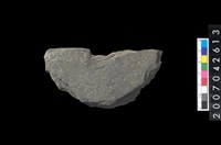 藏品(石環製作材料-中央帶小啄孔打製圓板)的圖片