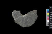 藏品(石環製作材料-中央帶小啄孔打製圓板)的圖片