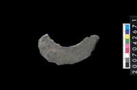 藏品(石環製作材料-中央帶啄孔打製圓板殘件)的圖片