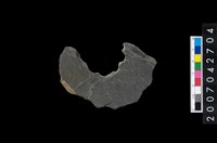 藏品(石環製作材料-中央帶啄孔打製圓板殘件)的圖片