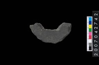 藏品(石環製作材料－中央帶啄孔打製圓板殘件)的圖片