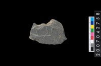 藏品(石環製作材料－中央帶啄孔打製圓板殘件)的圖片