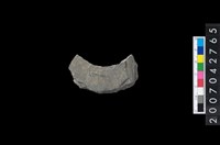 藏品(石環製作材料－中央帶啄孔打製圓板殘件)的圖片