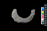 藏品(石環製作材料-帶搓磨痕石環粗胚)的圖片