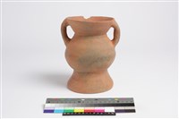 藏品(侈口圓腹圓底雙豎把圈足罐)的圖片