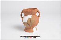 藏品(侈口斂唇圓腹圓底雙豎把圈足罐)的圖片