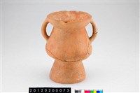 藏品(雙豎把帶流圈足陶罐)的圖片