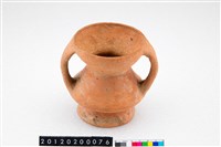 藏品(雙豎把圈足陶罐)的圖片