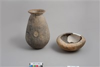 藏品(敞口束頸圜底瓶(含蓋))的圖片