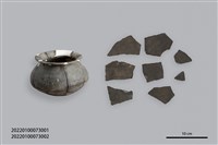 藏品(敞口鼓腹平底罐(含蓋))的圖片