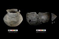 藏品(敞口折腹平底罐(含蓋) )的圖片