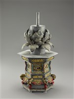 藏品(龍燭臺-臺座(龍邊))的圖片