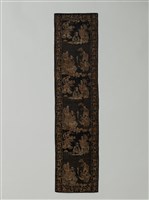 藏品(黑地八仙紋織錦)的圖片