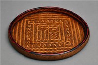 藏品(籃胎漆器茶具組(茶盤))的圖片