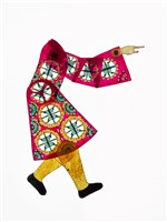 藏品(復興閣皮影戲偶身—壽字紋紅衣文身)的圖片