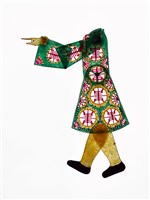 藏品(復興閣皮影戲偶身—壽字紋綠衣文身)的圖片