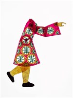 藏品(復興閣皮影戲偶身—壽字紋紅衣文身)的圖片