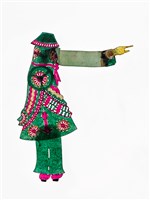 藏品(復興閣皮影戲偶身—旦角綠褲文身)的圖片