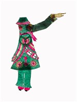 藏品(復興閣皮影戲偶身—旦角綠褲文身)的圖片